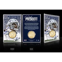 Highland Mint Dak Prescott Dallas Cowboys  Limited Edition Bronze Coin Card with Acrylic Holder