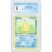 Psyduck 2000 Pokemon Team Rocket 1st Edition Common #65 CGC Authenticated 8 Card