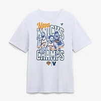 Men's  Jalen Brunson, Josh Hart & Mikal Bridges White New York Knicks 2026 NBA Finals Champions Nova Knicks T-Shirt