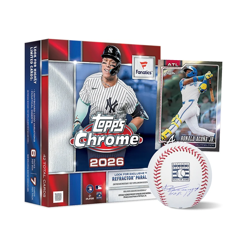 2026 Topps Chrome Baseball Factory Sealed Fanatics Exclusive Mega Box