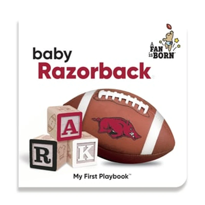 Toddler WinCraft Arkansas Razorbacks A Fan Is Born Baby Board Book