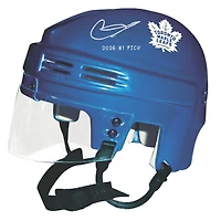 Gavin McKenna Toronto Maple Leafs Autographed Blue Mini Helmet with "2026 #1 Pick" Inscription
