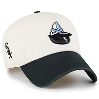Men's '47  Natural Chicago White Sox Single Swirl Ice Cream Helmet 2.0 Clean Up Adjustable Hat