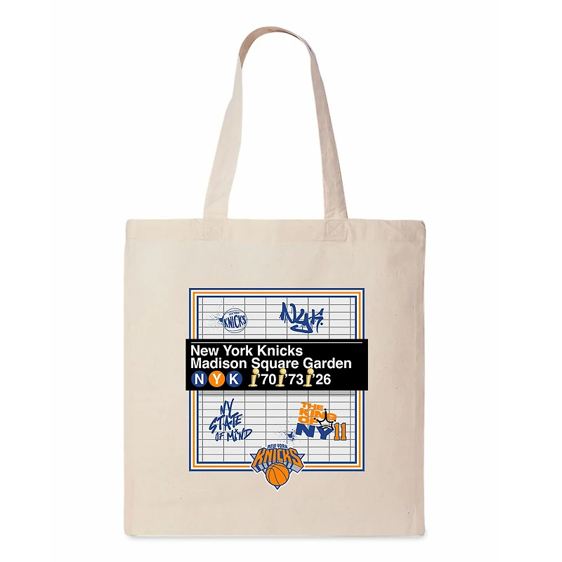The Northwest Group New York Knicks Subway Stop Canvas Tote Bag