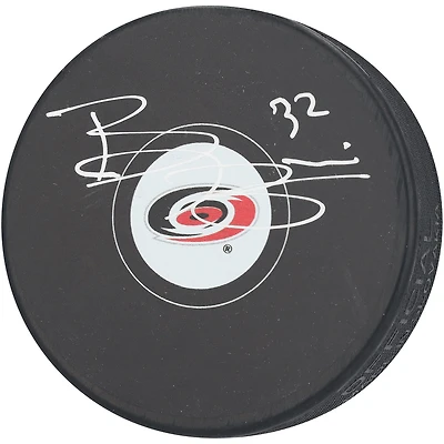 Brandon Bussi Carolina Hurricanes Autographed Hockey Puck
