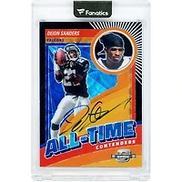 Deion Sanders Atlanta Falcons Autographed 2023 Panini Contenders Optic All-Time Contenders Black #ATC-DS #14/15 Card