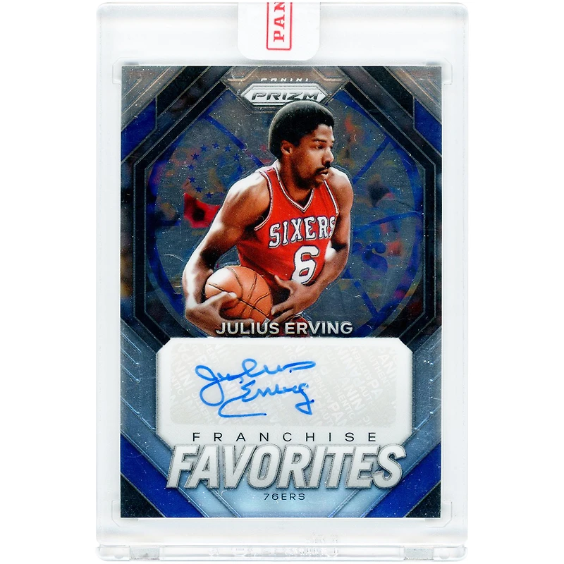 Julius Erving Philadelphia 76ers Autographed 2023-24 Panini Prizm #FF-ERV Card