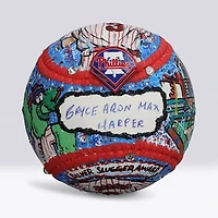Bryce Harper Philadelphia Phillies Autographed Baseball with Full Name Signature - Art by Charles Fazzino - NF70446073