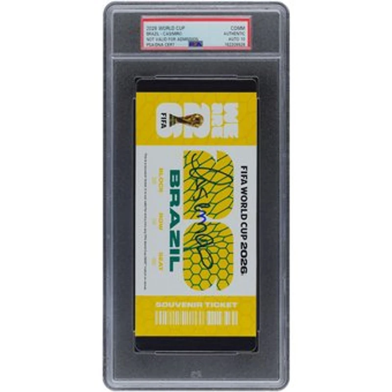 Casemiro Brazil National Team Autographed FIFA World Cup 2026 Brazil Commemorative PSA Authenticated Auto Ticket