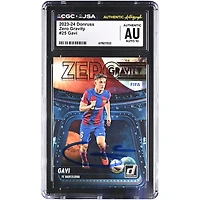 Gavi Barcelona Autographed 2023-24 Panini Donruss Zero Gravity #25 CGC Authenticated Auto 10 Card