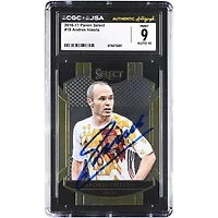 Andres Iniesta Spain National Team Autographed 2016-17 Panini Select #18 CGC Authenticated /10 Card
