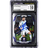 Lionel Messi Argentina National Team Autographed 2024 Panini Prizm Copa America #1 CGC Authenticated 10/10 Card