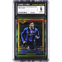 Luis Figo Inter Milan Autographed 2022-23 Topps Finest Flashbacks UCC #54 CGC Authenticated / Card