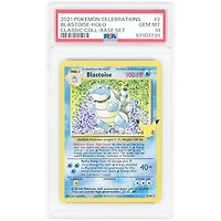 Blastoise 2021 Pokemon Celebrations Classic Collection #2 PSA Authenticated 10 Card