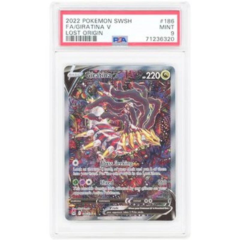 Giratina V 2022 Pokemon Lost Origin Ultra Rare #186 PSA Authenticated 9 Card