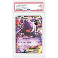 Gengar EX 2014 Pokemon Phantom Forces Ultra Rare #34 PSA Authenticated 9 Card