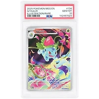 Ivysaur 2025 Pokemon Mega Evolution Illustration Rare #134 PSA Authenticated 10 Card