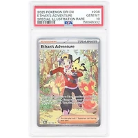 Ethan's Adventure 2025 Pokemon Destined Rivals Special Illustration Rare #236 PSA Authenticated 10 Card