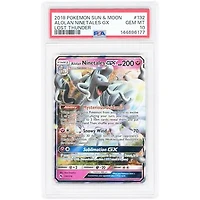 Alolan Ninetales GX 2018 Pokemon Lost Thunder Ultra Rare #132 PSA Authenticated 10 Card