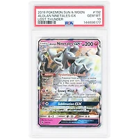 Alolan Ninetales GX 2018 Pokemon Lost Thunder Ultra Rare #132 PSA Authenticated 10 Card