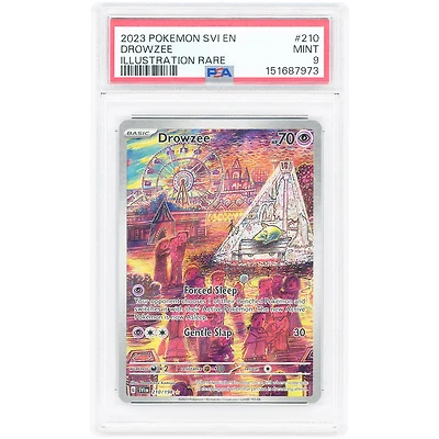 Drowzee 2023 Pokemon Scarlet & Violet Base Set Illustration Rare #210 PSA Authenticated 9 Card