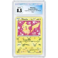 Pikachu 2013 Pokemon Legendary Treasures Radiant Collections Uncommon #RC7 CGC Authenticated 8.5 Card