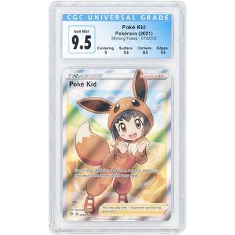 Poke Kid 2021 Pokemon Shining Fates Ultra Rare #70 CGC Authenticated 9.5 Card