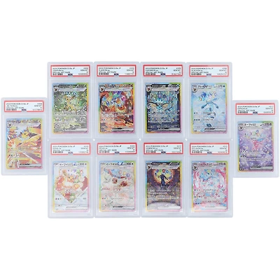 10 Card Eevee Evolution Set 2024 Pokemon Terastal Festival ex Japanese Special Art Rare #200, 202, 205, 206, 209, 211, 212, 217, 223, 224 PSA Authenticated 10 Card