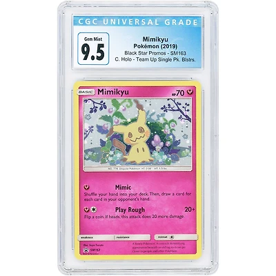 Mimikyu 2019 Pokemon Sun & Moon Promo #SM163 CGC Authenticated 9.5 Card