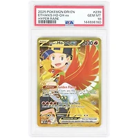 Ethan's Ho-oh ex 2025 Pokemon Destined Rivals Hyper Rare #239 PSA Authenticated 10 Card