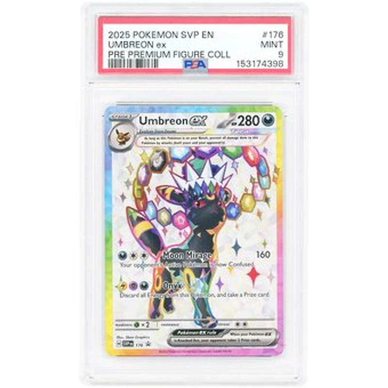 Umbreon ex 2025 Pokemon Scarlet & Violet Promo #SVP 176 PSA Authenticated 9 Card