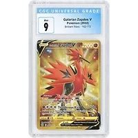 Galarian Zapdos V 2022 Pokemon Brilliant Stars Ultra Rare #182 CGC Authenticated 9 Card