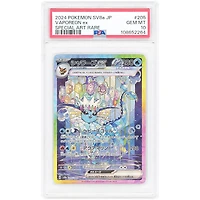 Vaporeon ex 2024 Pokemon Terastal Festival ex Japanese Special Art Rare #205 PSA Authenticated 10 Card