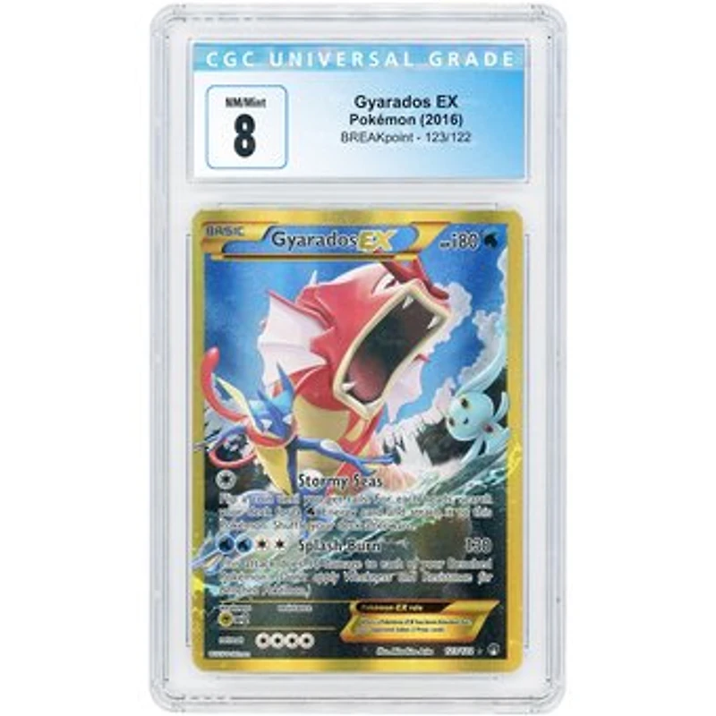 Gyarados EX 2019 Pokemon BREAKpoint Secret Rare #123 CGC Authenticated 8 Card