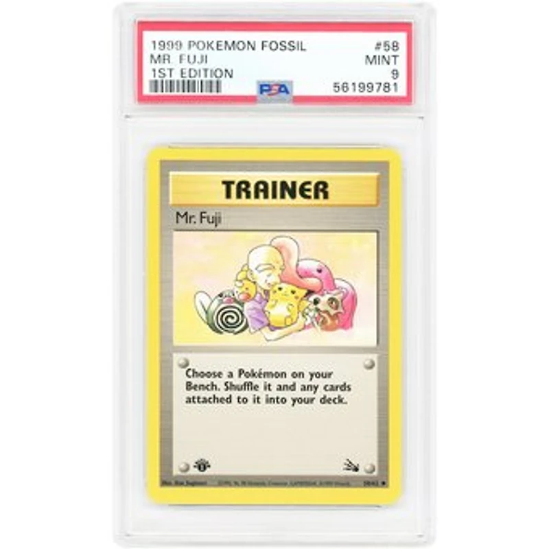 Mr. Fuji 1999 Pokemon Fossil Uncommon #58 PSA Authenticated 9 Card