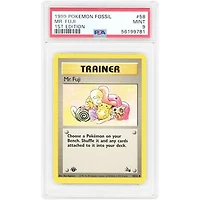 Mr. Fuji 1999 Pokemon Fossil Uncommon #58 PSA Authenticated 9 Card