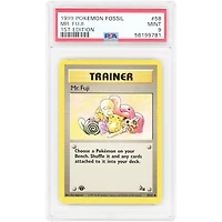 Mr. Fuji 1999 Pokemon Fossil Uncommon #58 PSA Authenticated 9 Card