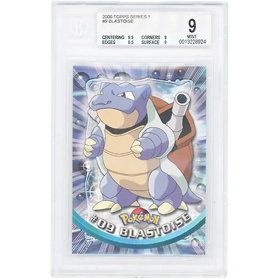Blastoise 2000 Pokemon Topps Series 1 Chrome #9 BGS Authenticated 9 Card