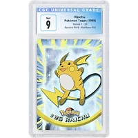 Raichu 1999 Pokemon Topps Series 1 Chrome Rare #26 CGC Authenticated 9 Card
