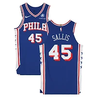 Hunter Sallis Philadelphia 76ers Player-Issued #45 Royal Jersey from the 2025-26 NBA Season - Size 46+4