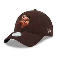 Women's New Era Brown Minnesota Vikings Pumpkin Spice 9TWENTY Adjustable Hat