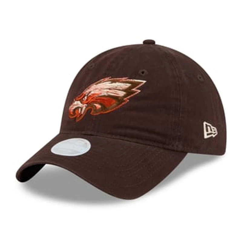 Women's New Era Brown Philadelphia Eagles Pumpkin Spice 9TWENTY Adjustable Hat