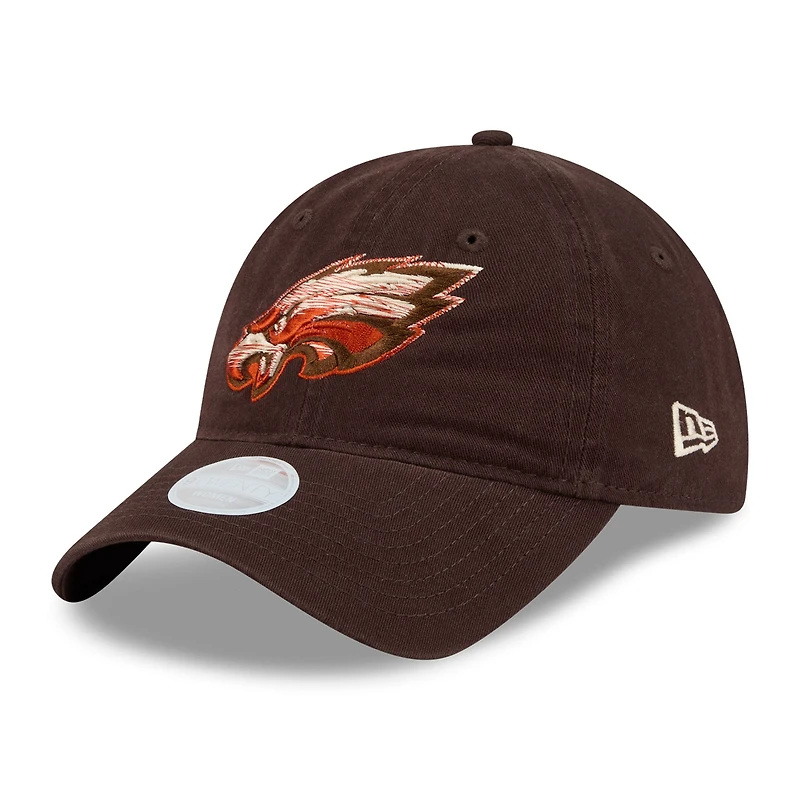 Women's New Era Brown Philadelphia Eagles Pumpkin Spice 9TWENTY Adjustable Hat
