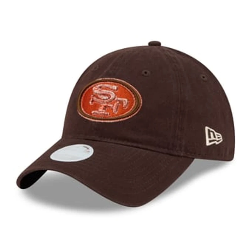 Women's New Era Brown San Francisco 49ers Pumpkin Spice 9TWENTY Adjustable Hat