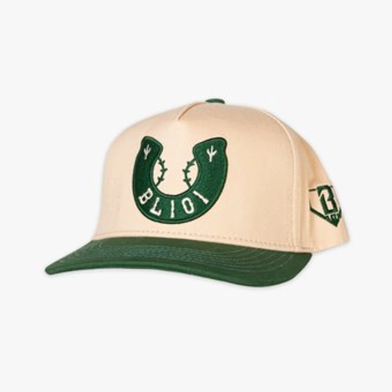 Men's Baseball Lifestyle 101 Cream/Green Rodeo Club Snapback Hat