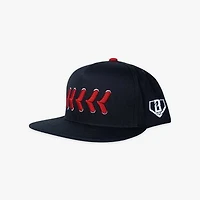 Youth Baseball Lifestyle 101 Black Seams Snapback Hat