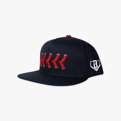 Youth Baseball Lifestyle 101 Black Seams Snapback Hat