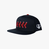 Men's Baseball Lifestyle 101 Navy Seams Snapback Hat