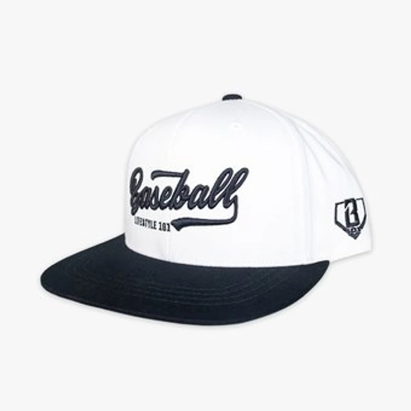 Men's White/Black Established Snapback Hat