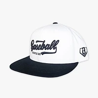 Men's White/Black Established Snapback Hat
